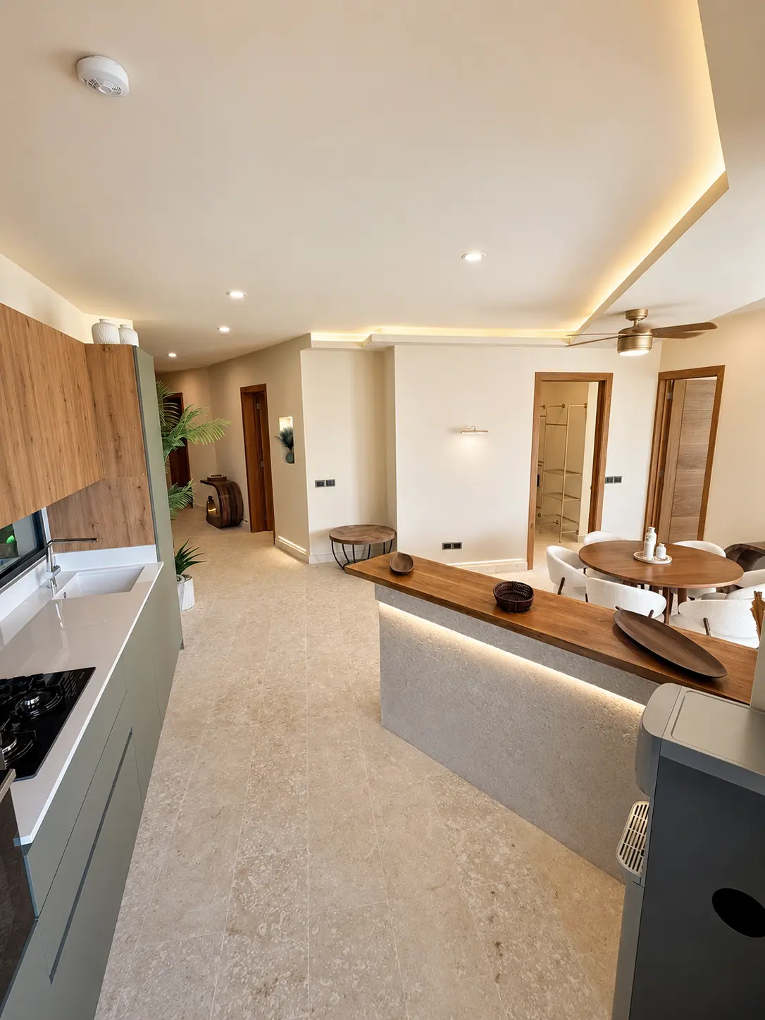 cuisine et bar — Circle View Appartement 2 à Las Terrenas